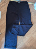 Ladies Cotswold Collection Size XL Navy Slight Rib Straight Leg Trousers
