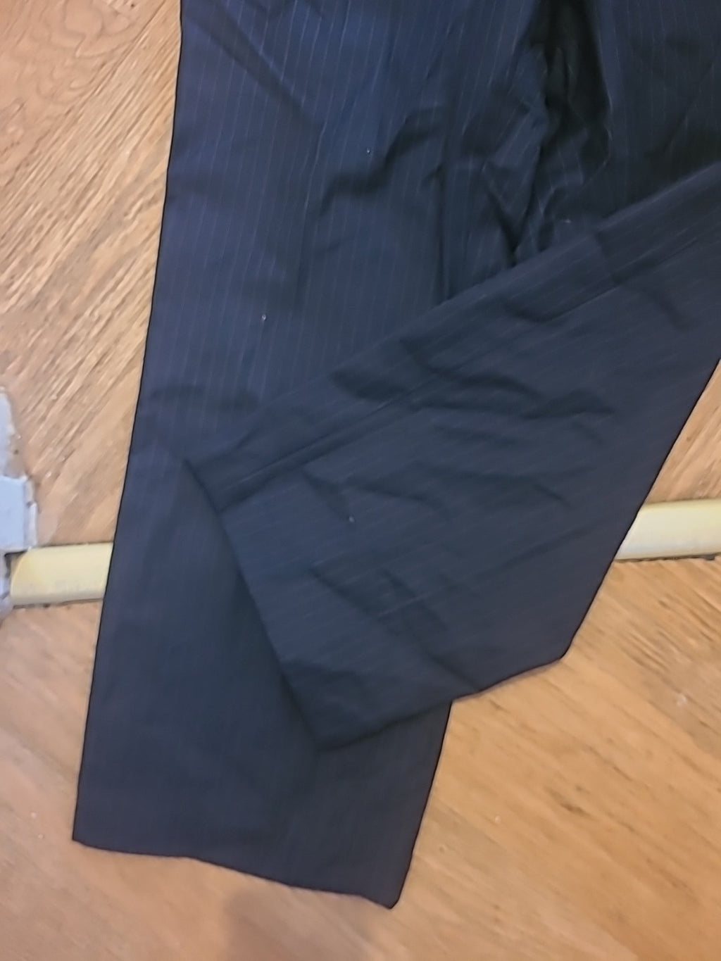 Mens Size 34" Navy Striped Trouser