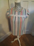 Ladies Emery Rose Size Medium Striped Sleeveless T Shirt