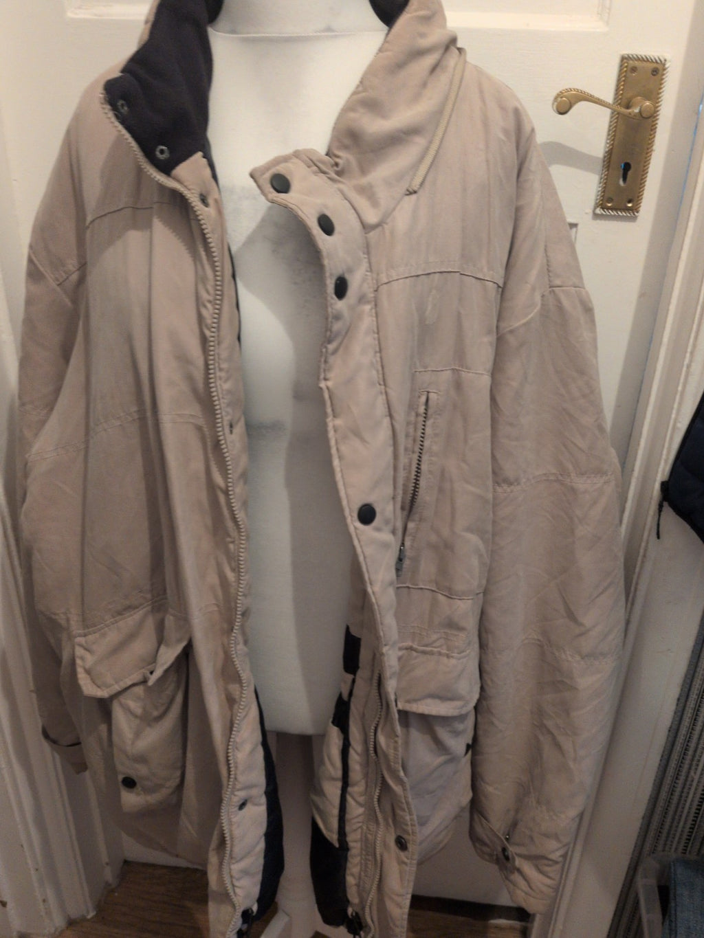 Southbay 4XL Beige Lined Coat