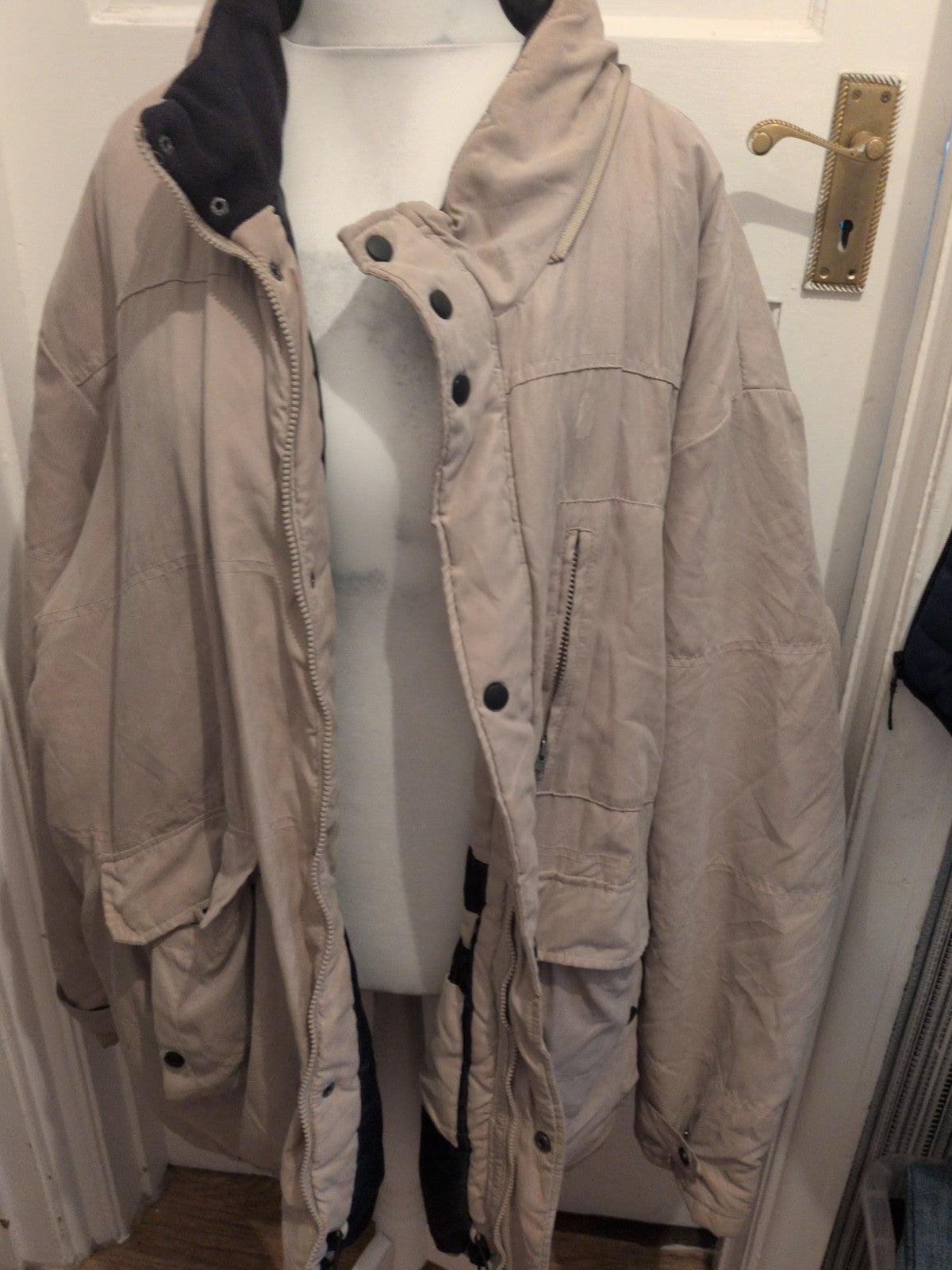 Southbay 4XL Beige Lined Coat