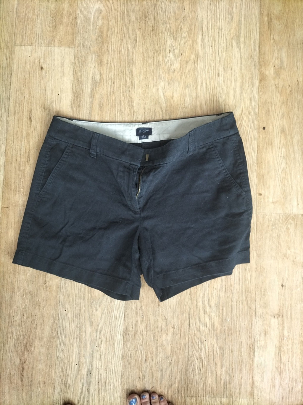 Ladies J.Crew Size 8 Black Shorts Chino