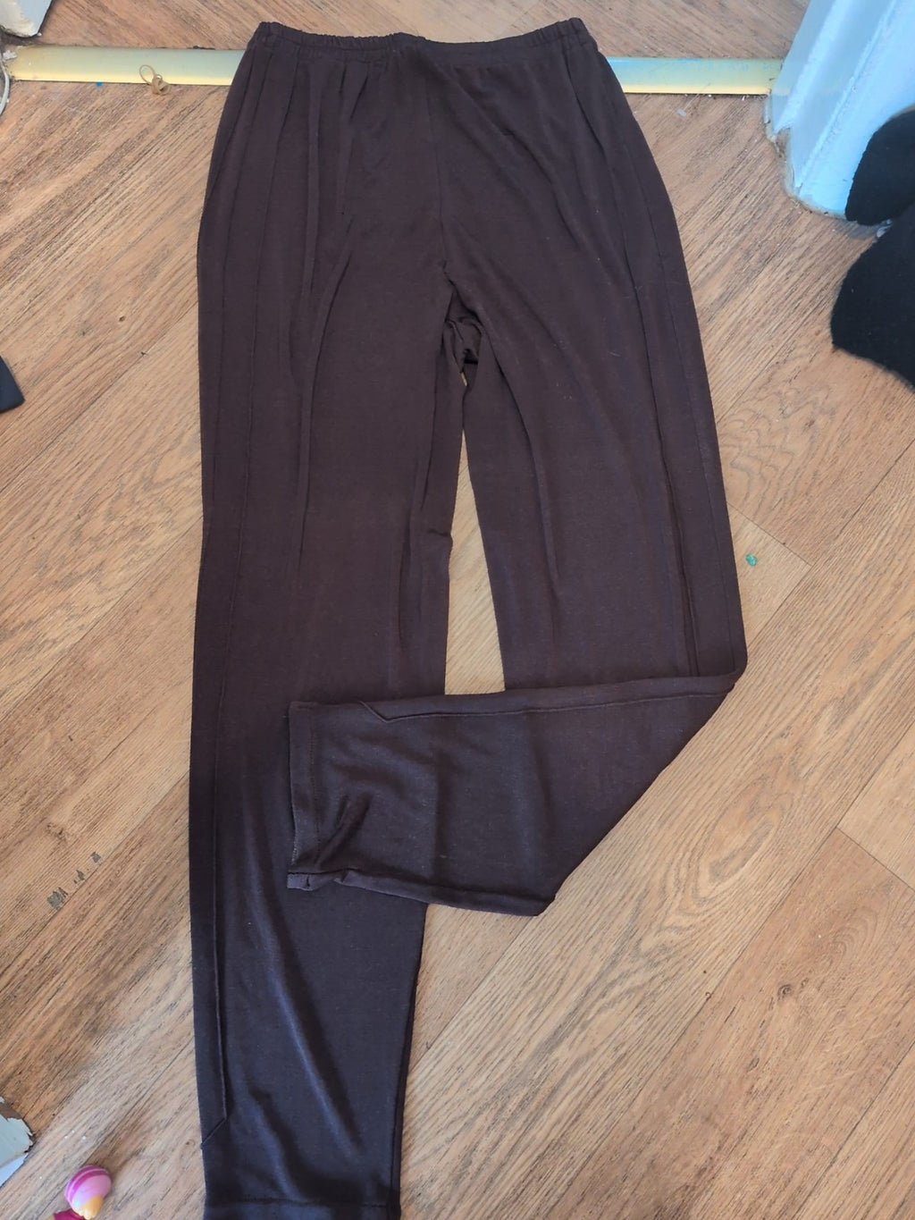 Large Dark Brown Elasticated Trousers
