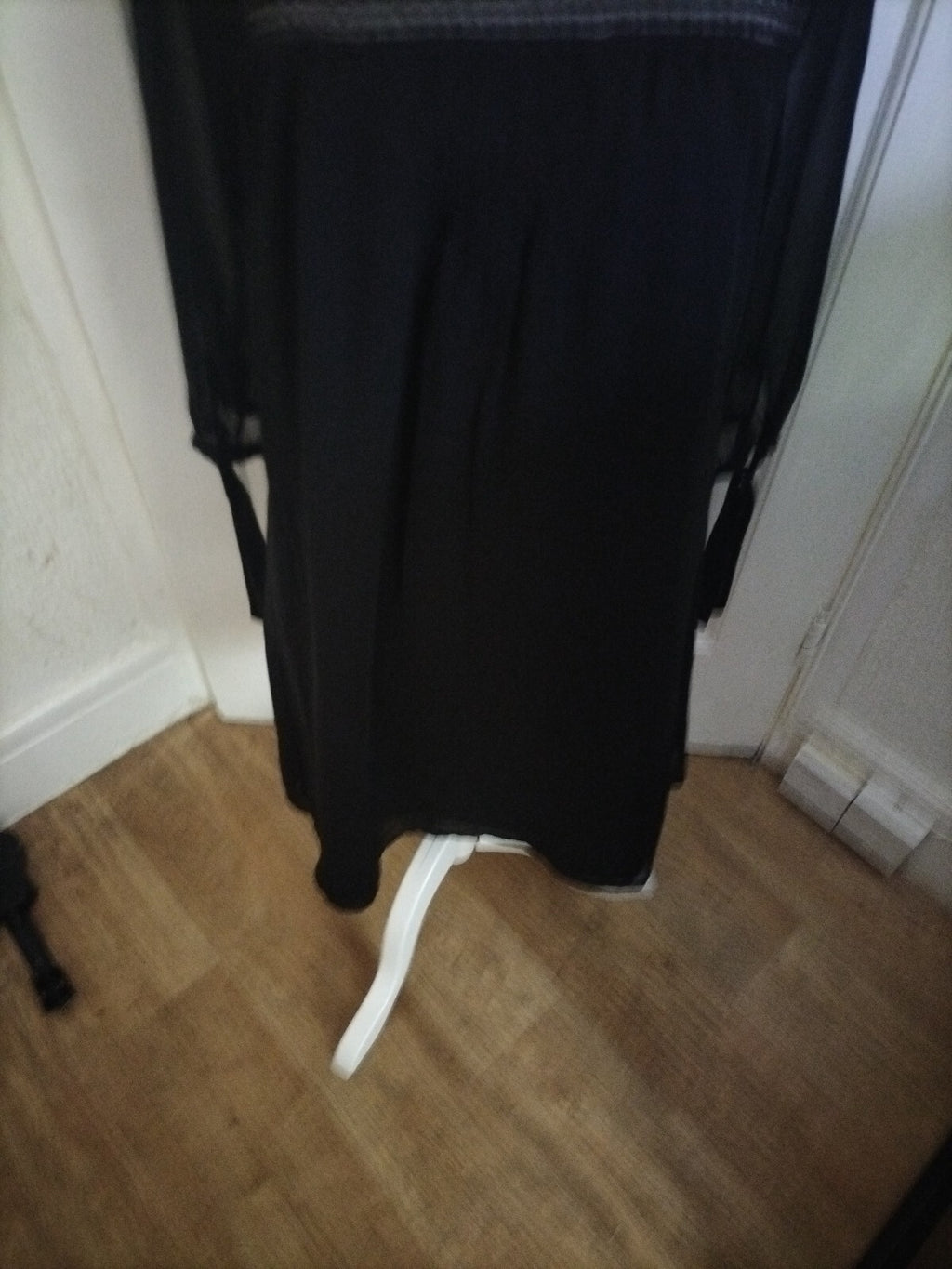Ladies Darling Size Small Black Long Sleeved Long Length Dress