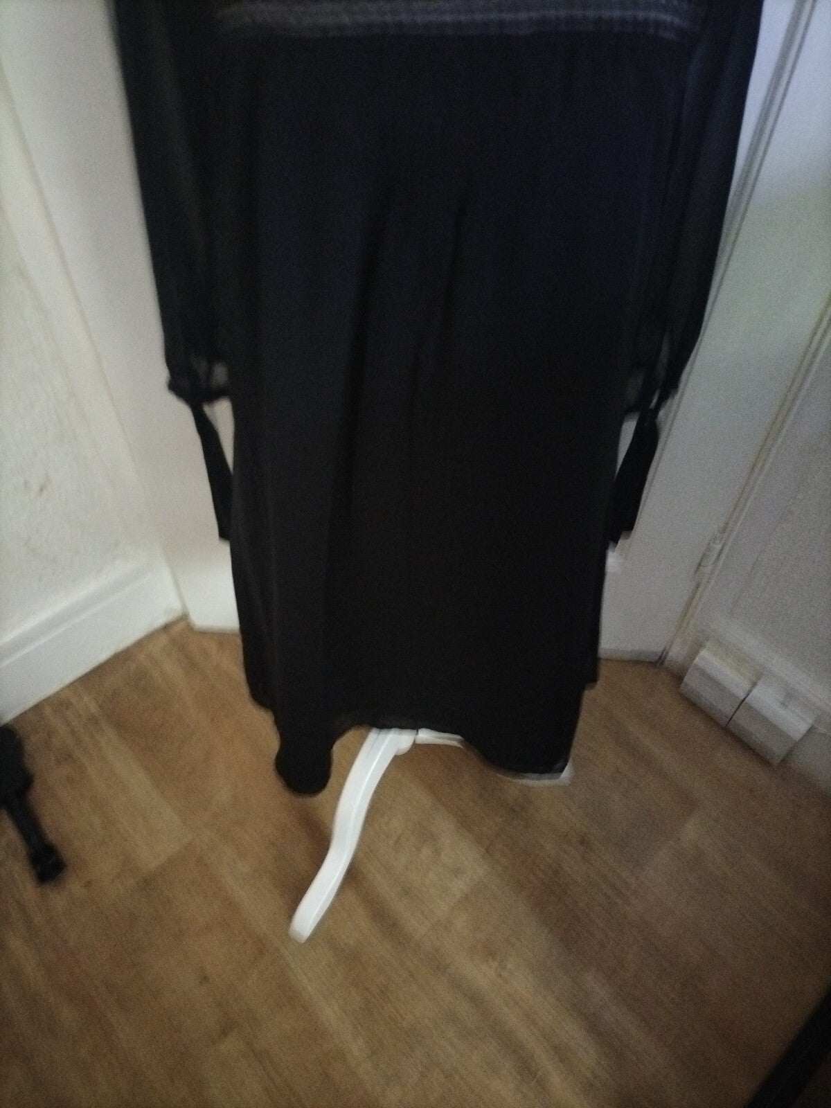 Ladies Darling Size Small Black Long Sleeved Long Length Dress