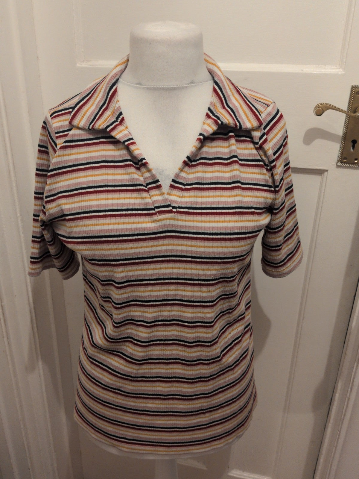 Next 16 Multi Stripe Short Sleeve Polo