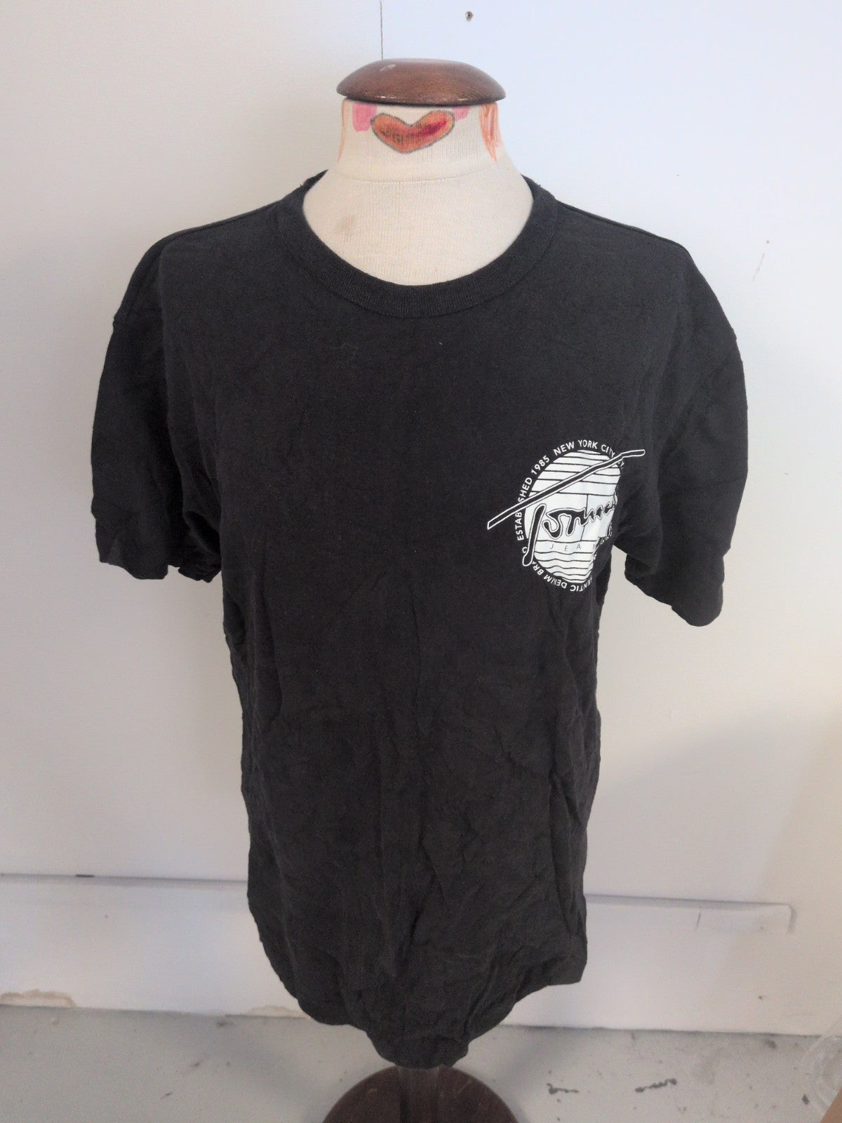 Tommy Jeans Large Black Print Short Sleeve T-shirt