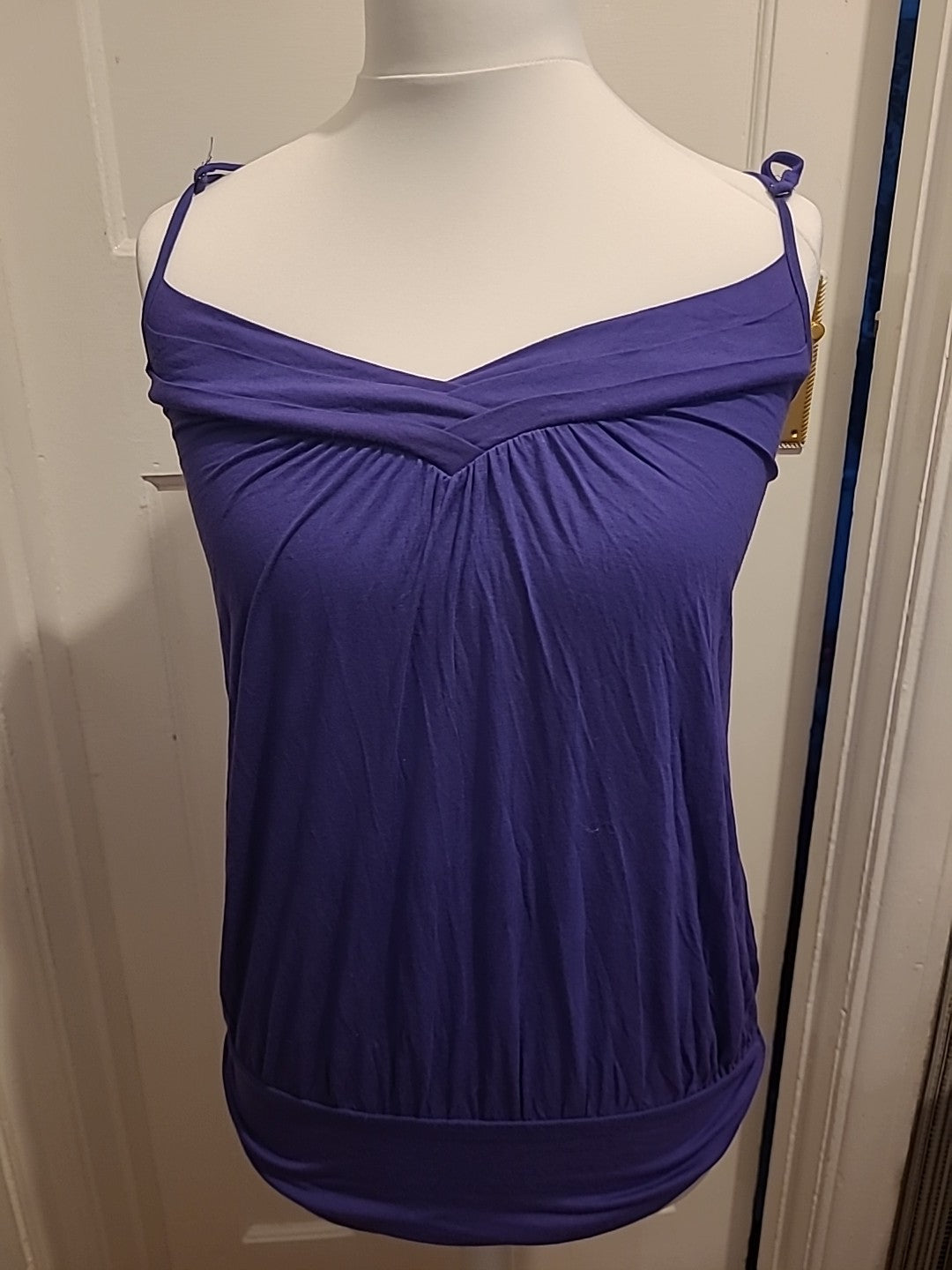 Ladies New look Size 10 Purple Strappy Blouse