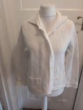 Ladies Berkertex 18-20 White Knit Long Sleeve Cardigan