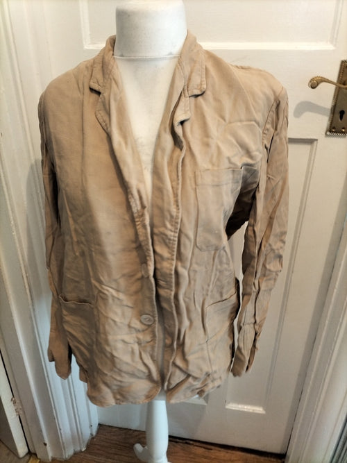 Anderson Large Beige Buttoned Shirt Long Sleeve