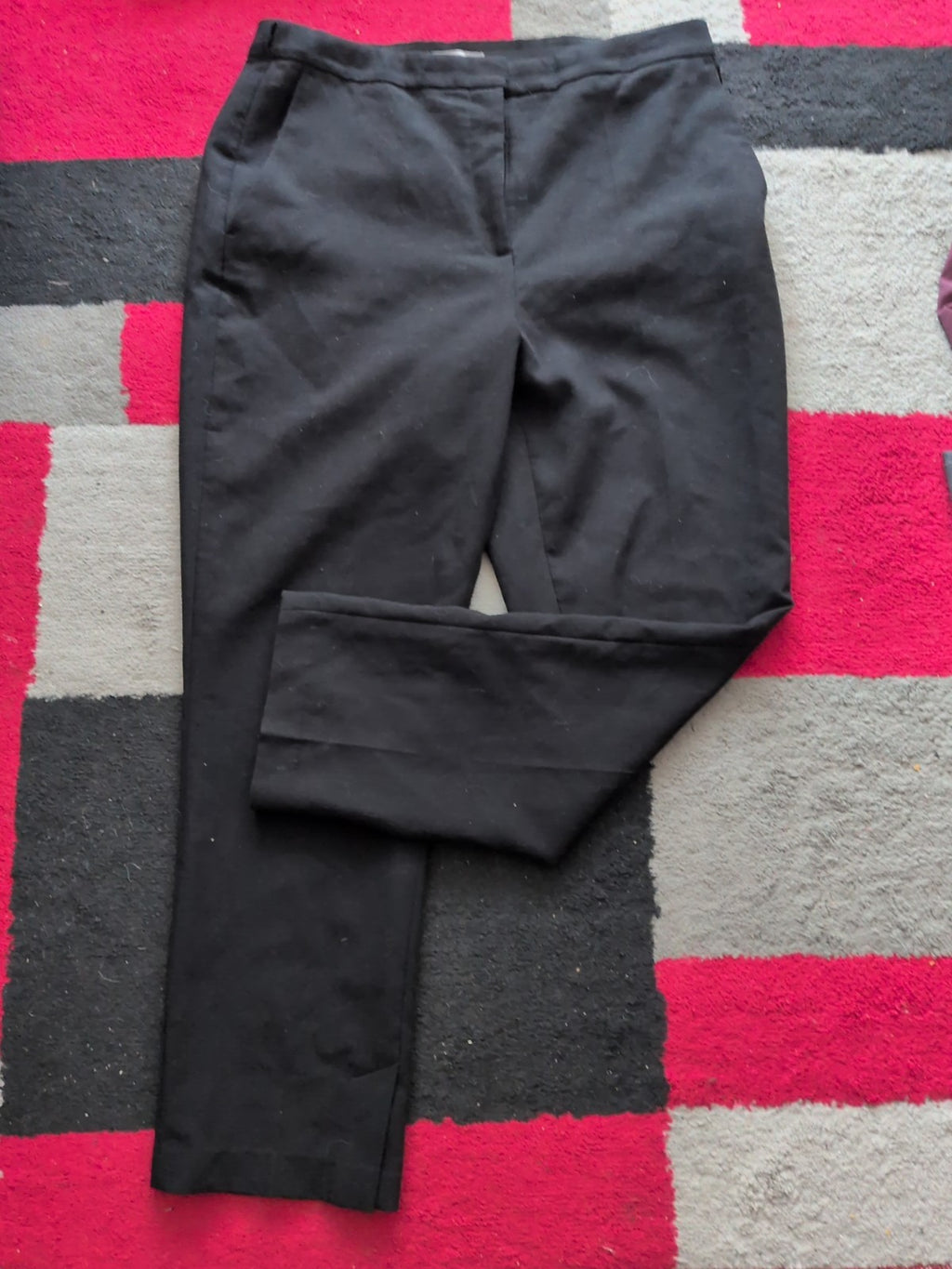 H&M 16 Black Straight Leg Trousers