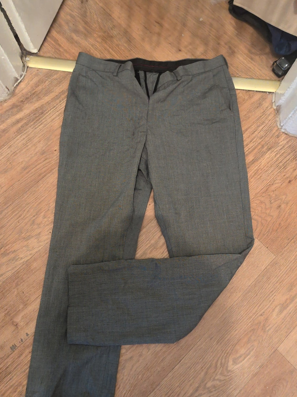 Debenhams 34R Grey Smart Trousers
