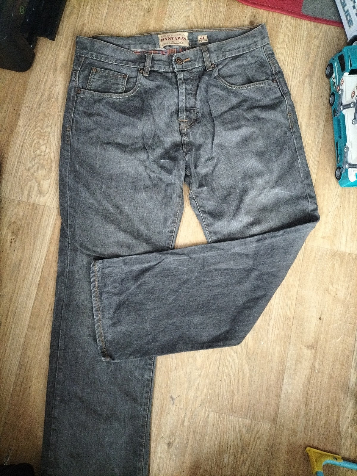 Mens Mantaray Size 36/30 Straight Denim Jeans