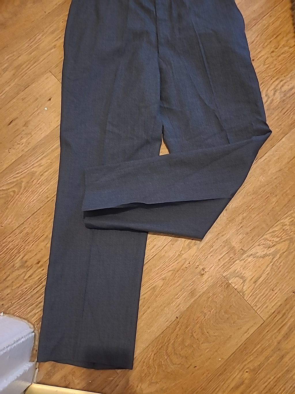 Mens AK Lee Size 34" Tailored Fit Trousers Grey