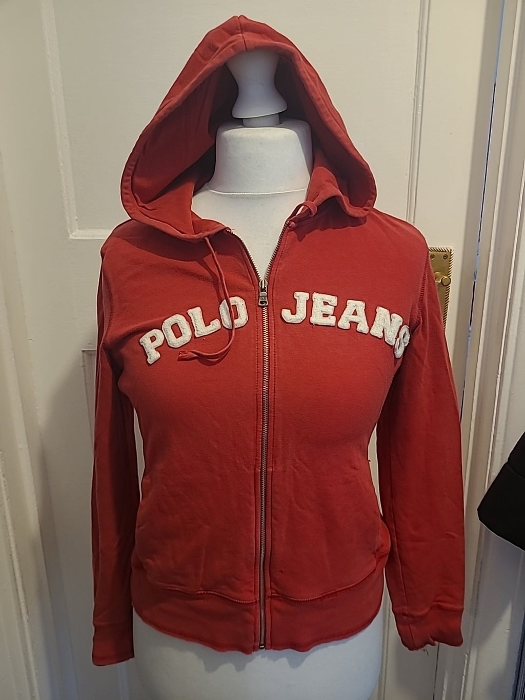 Ladies Polo Ralph Lauren Size Medium Red Hoodie
