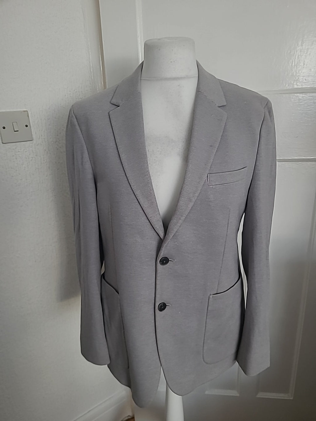 Mens Marks And Spencer Size 42" Slim Grey Jacket Suit
