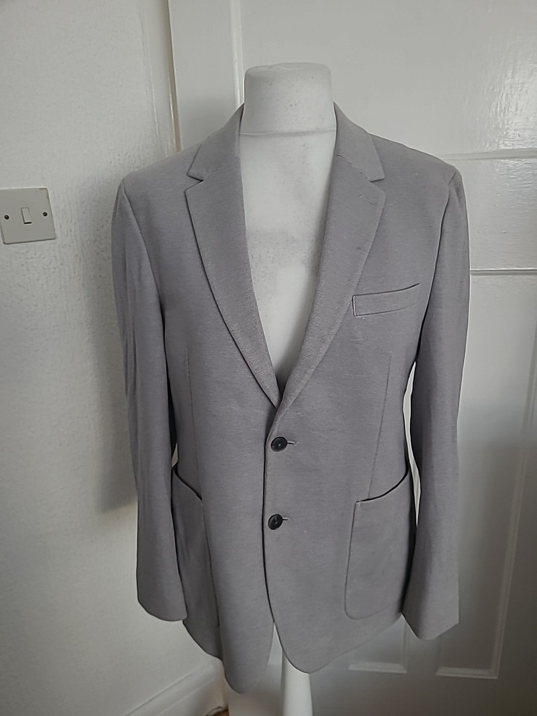 Mens Marks And Spencer Size 42" Slim Grey Jacket Suit