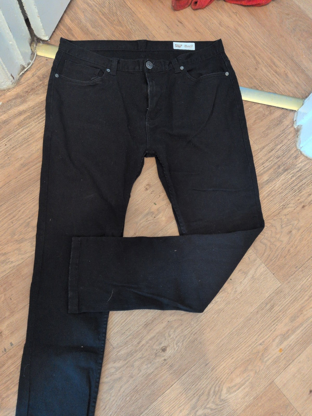 Denim&Co 36W 30L Black Skinny Jeans