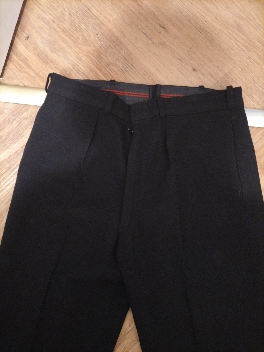 Mens Ambassador Size 34" Black Formal Trousers