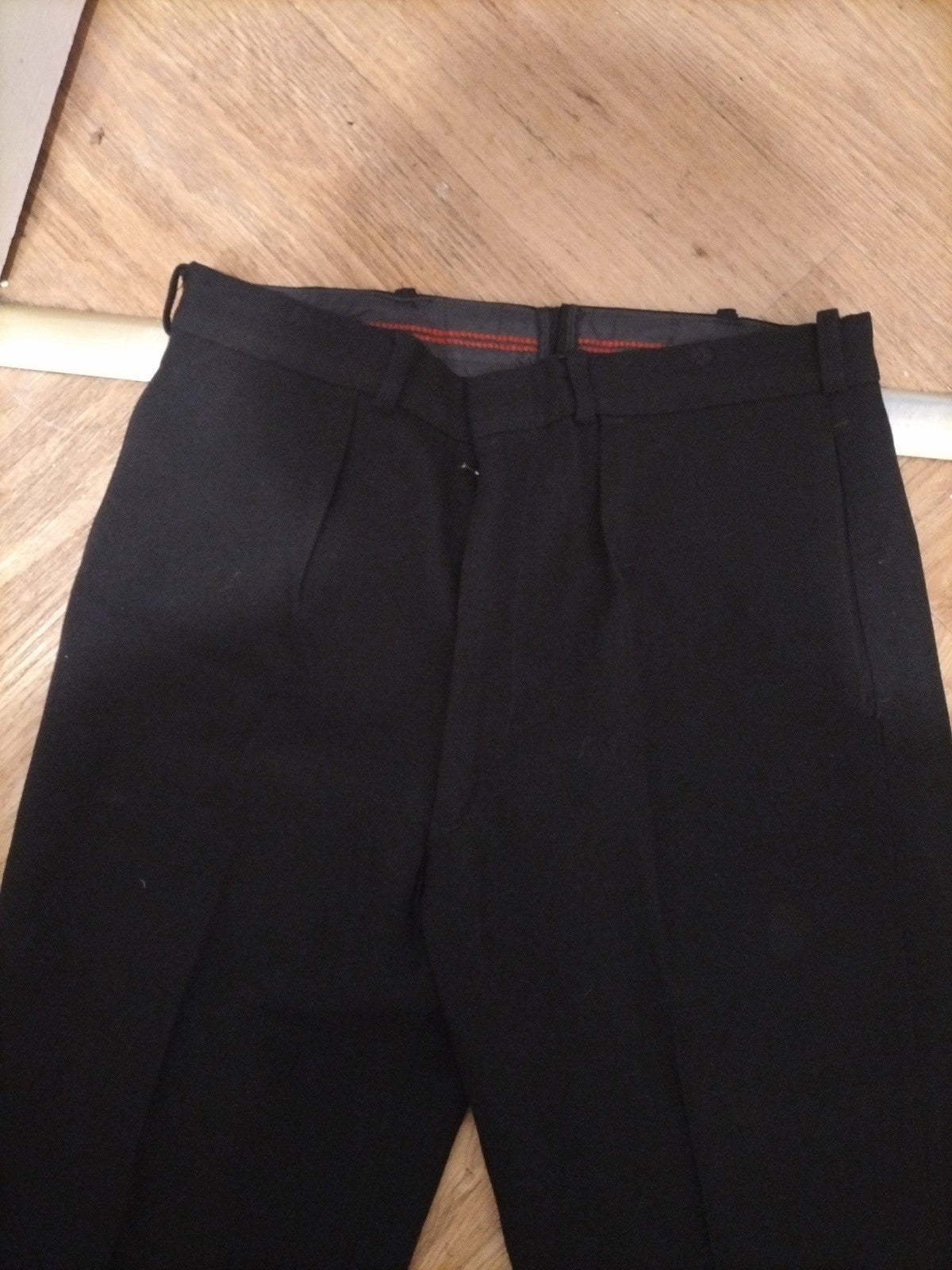 Mens Ambassador Size 34" Black Formal Trousers