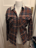 Another Influence Medium Check Fleece Lined Shirt