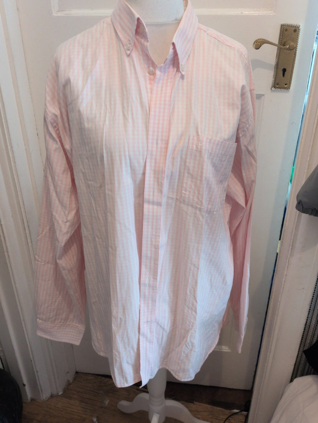 Melka 2XL Pink Check Long Sleeve Shirt
