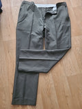 Mens Chums Size 40/31 Dark Greyish Green Elasticated Trousers