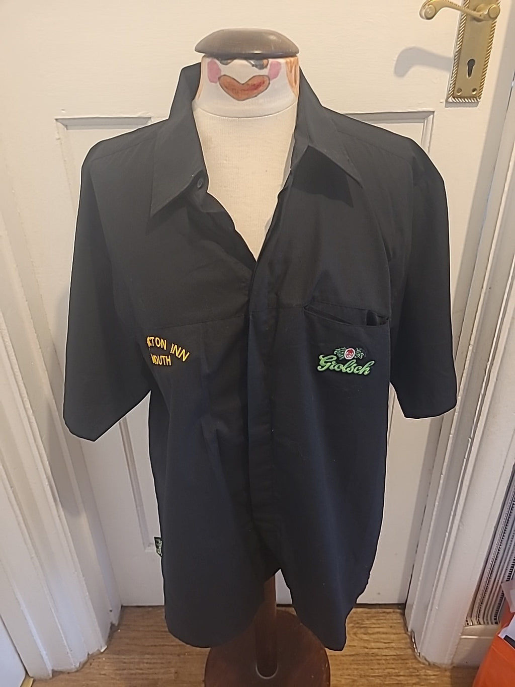 Mens Grolsch Size Large Bicton Inn Black Shirt