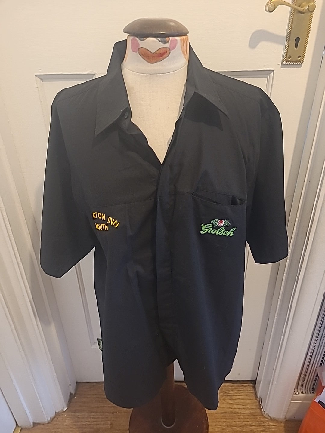 Mens Grolsch Size Large Bicton Inn Black Shirt