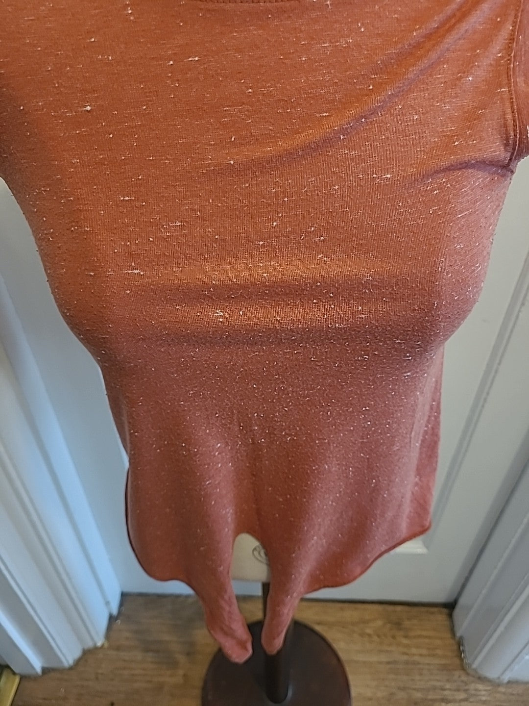 Ladies New Look Size 8 Burnt Orange Sleeveless Vest Top