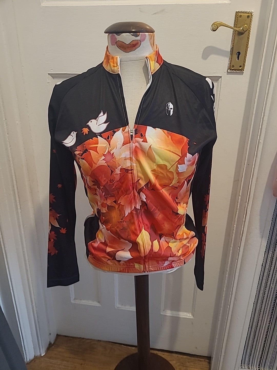 Brand New Mens Ilpaladino Size Large Multi Black Orange Race Cut Jacket