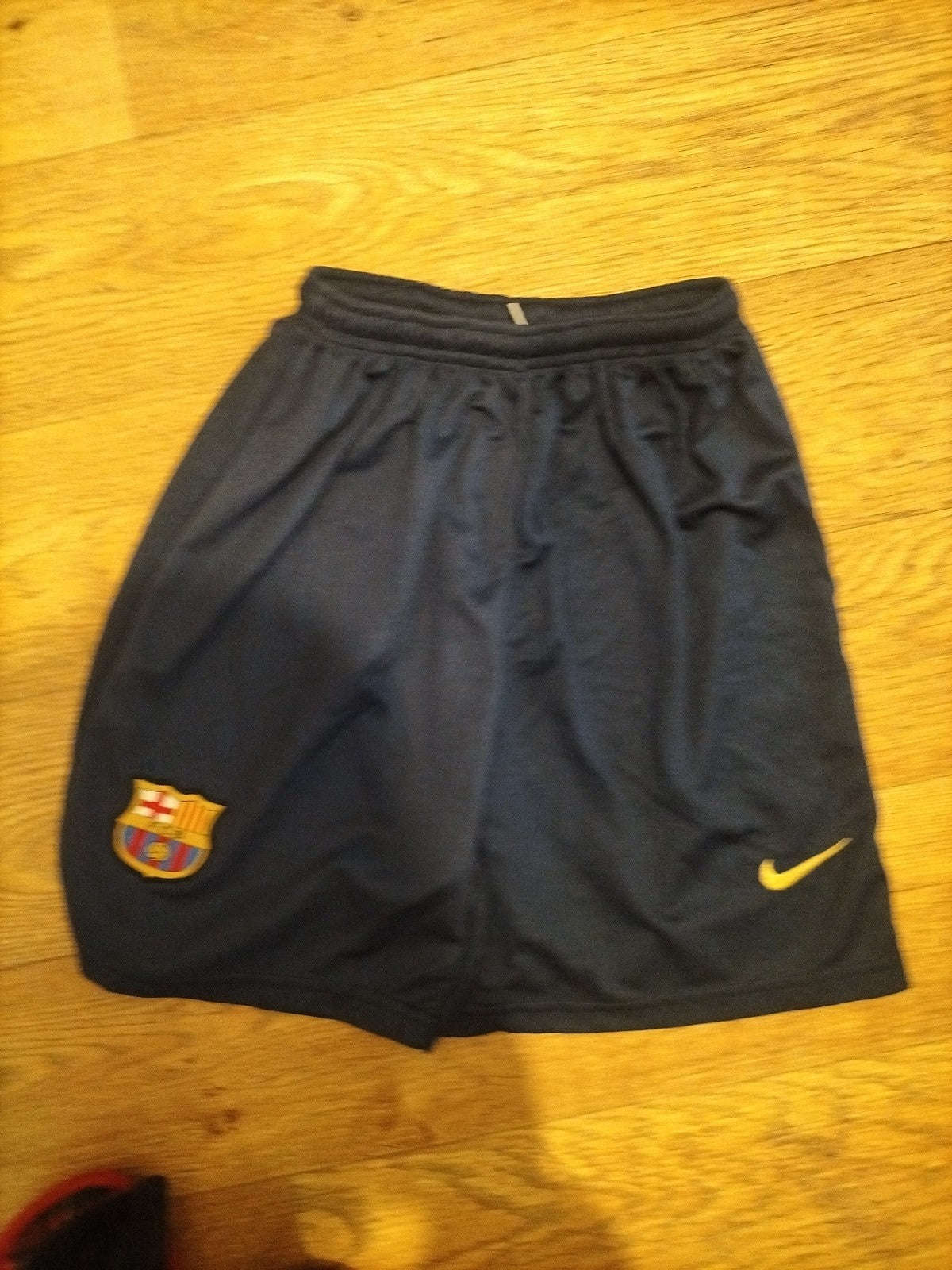 Boys Size 28" Barcelona Fc Elasticated Shorts