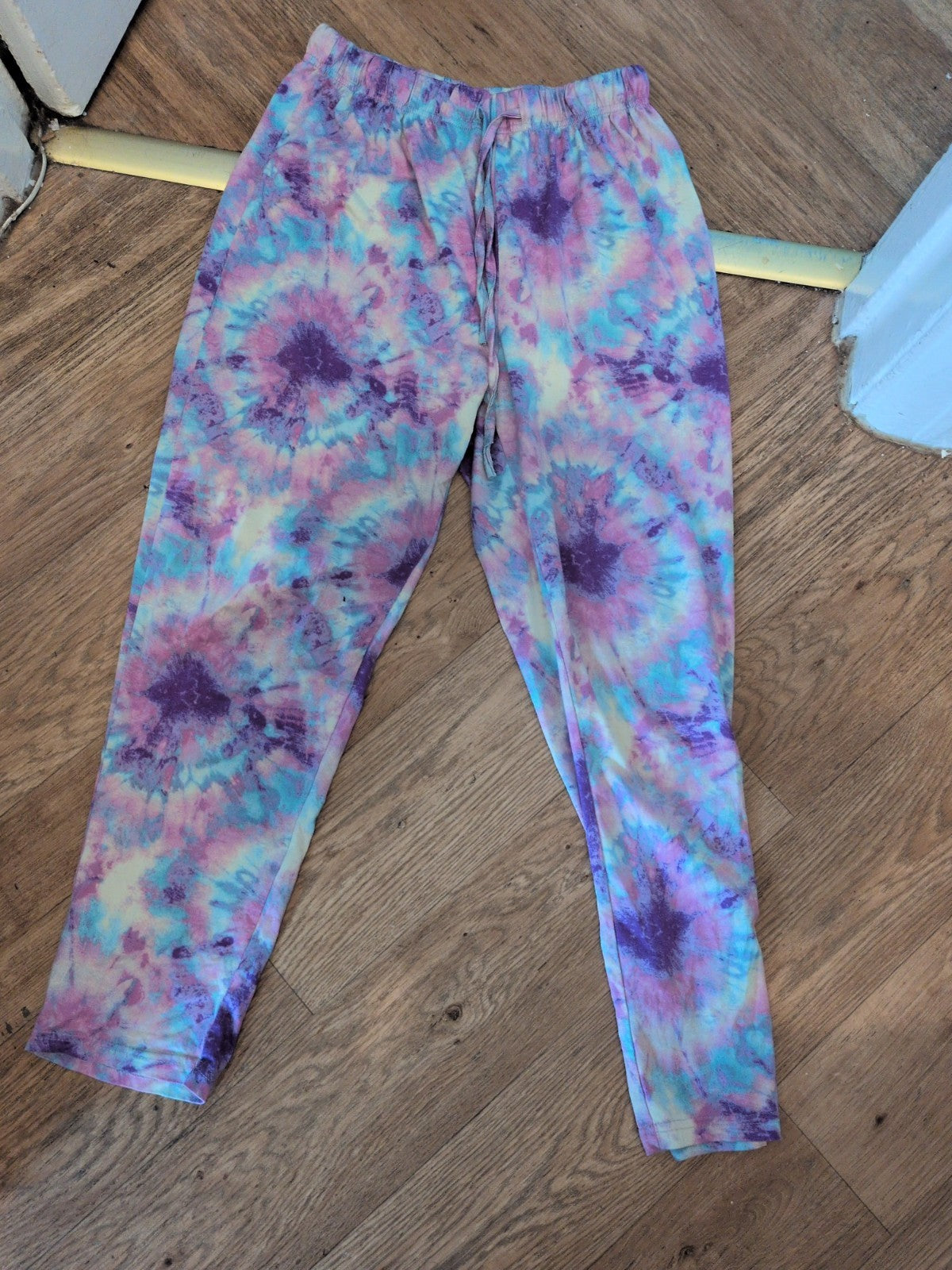 12-13 Multicoloured Dye Elasticated Leggings