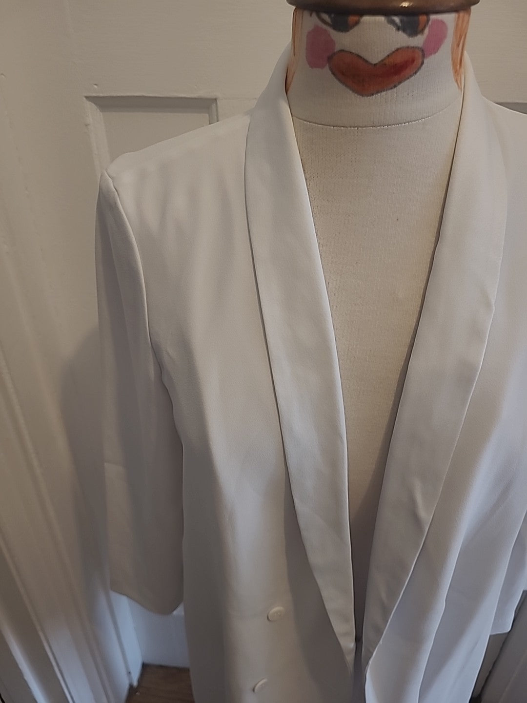 Ladies Topshop Size 10 Ivory Long Length Cardigan