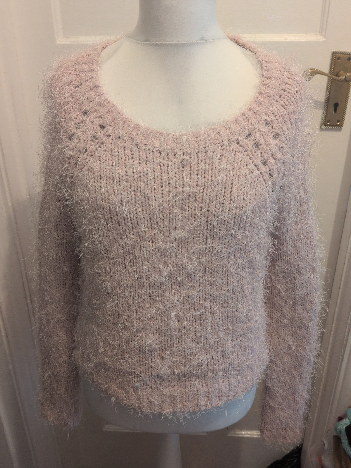 Tu 12 Pale Pink Fluffy Pullover Jumper