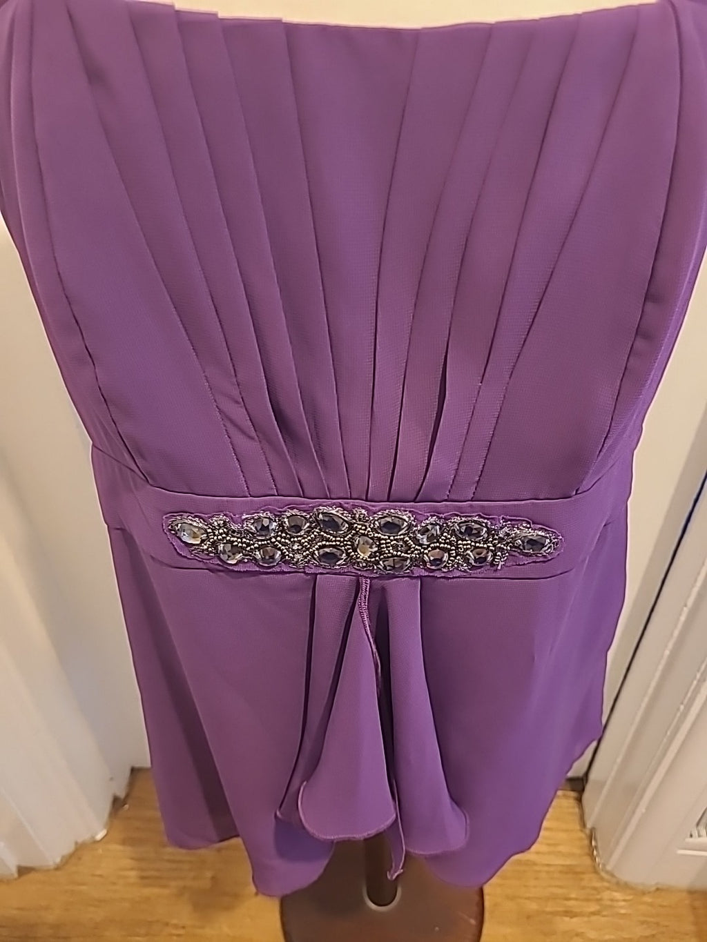 Brand New Ladies Per Una Size 16 Purple Boned Strappy Sleeveless Stunning Blouse