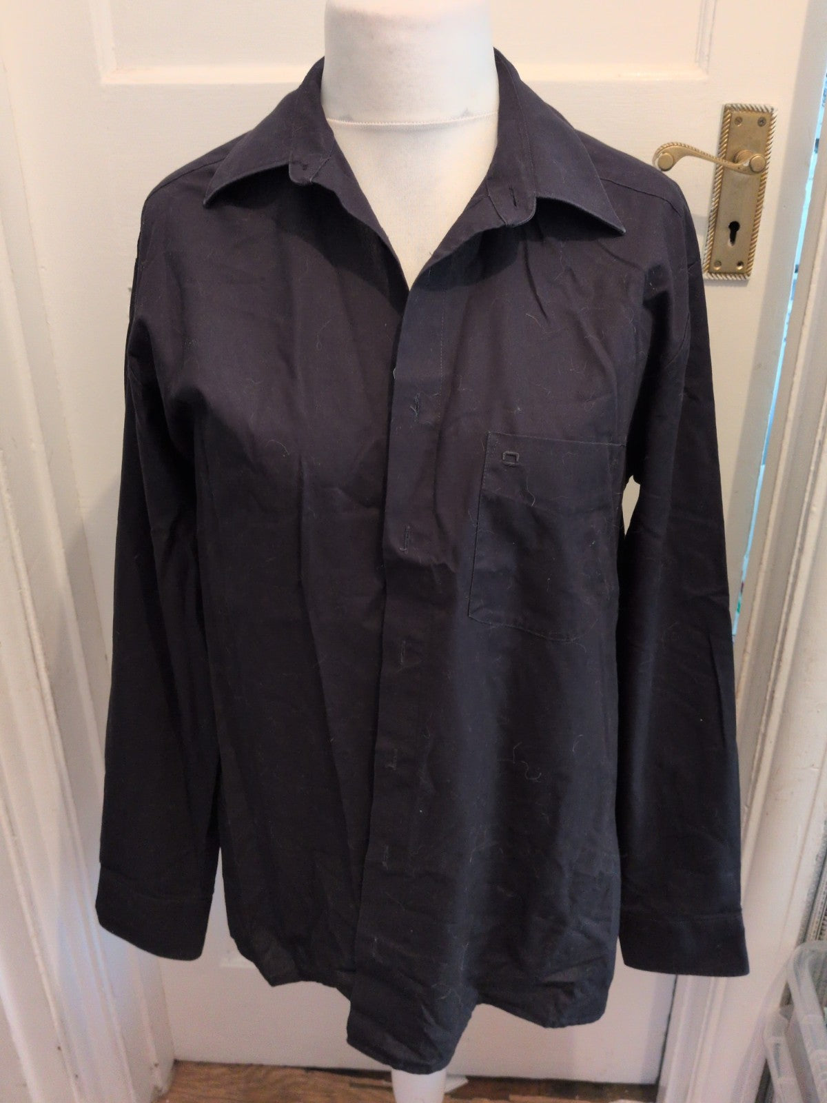 Olymp 16" Regular Fir Black Long Sleeve Shirt