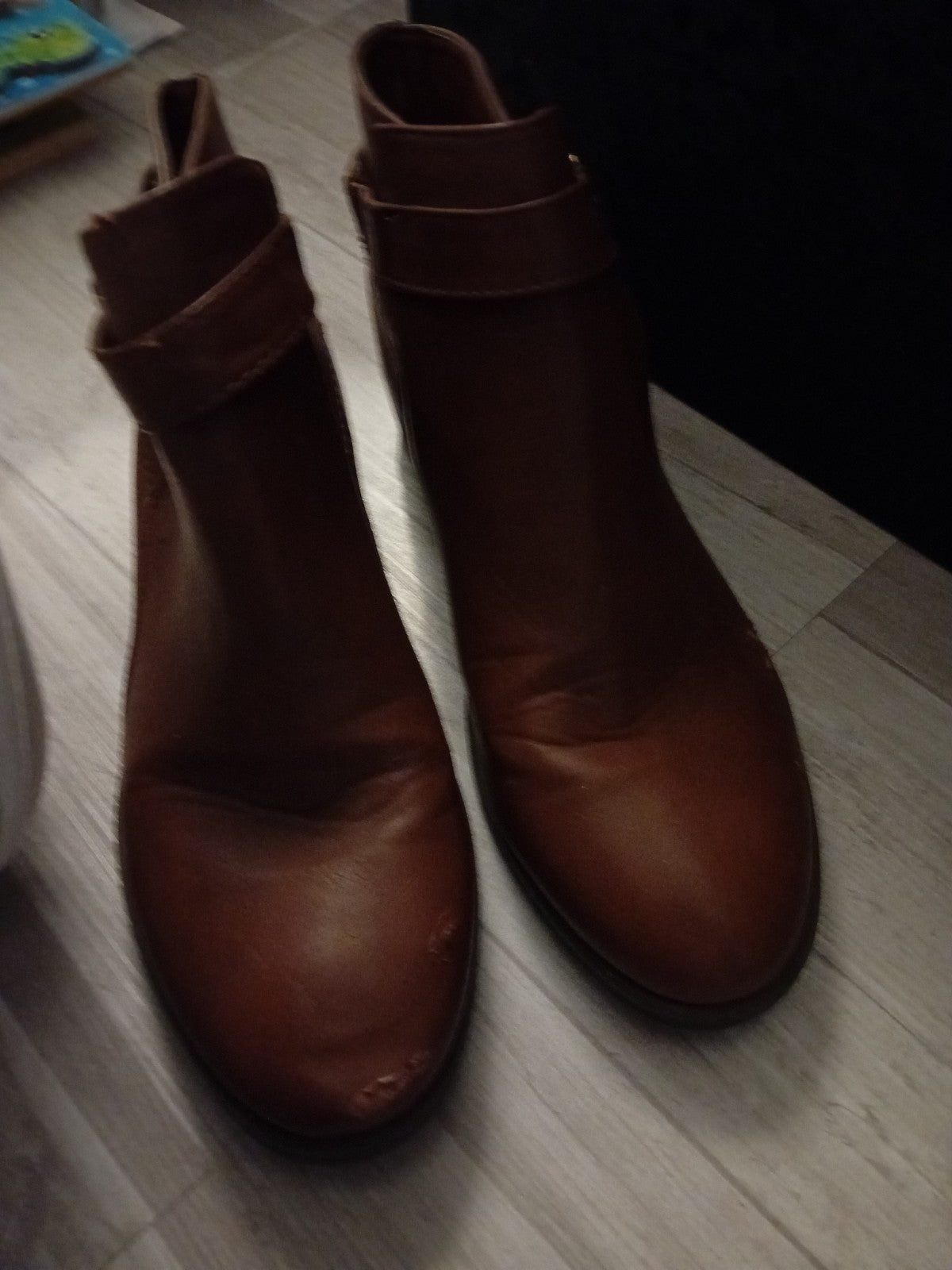Ladies Tan Ankle Boots Size 7 Newlook Free Delivery