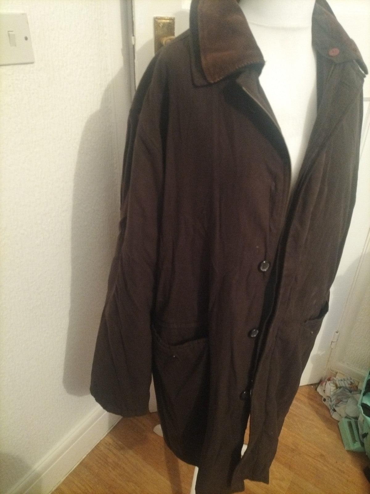 Mens Brown Coat FAR FIELD  Classic Comfort 46 Chest
