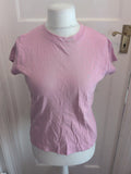 Topshop Large Lilac Purple Short Sleeve T-shirt