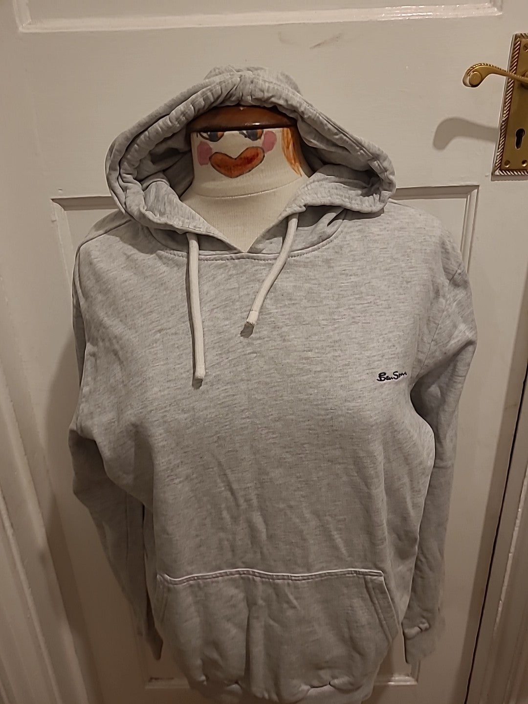 Mens Ben Sherman Size Small Grey Pullover Hoodie