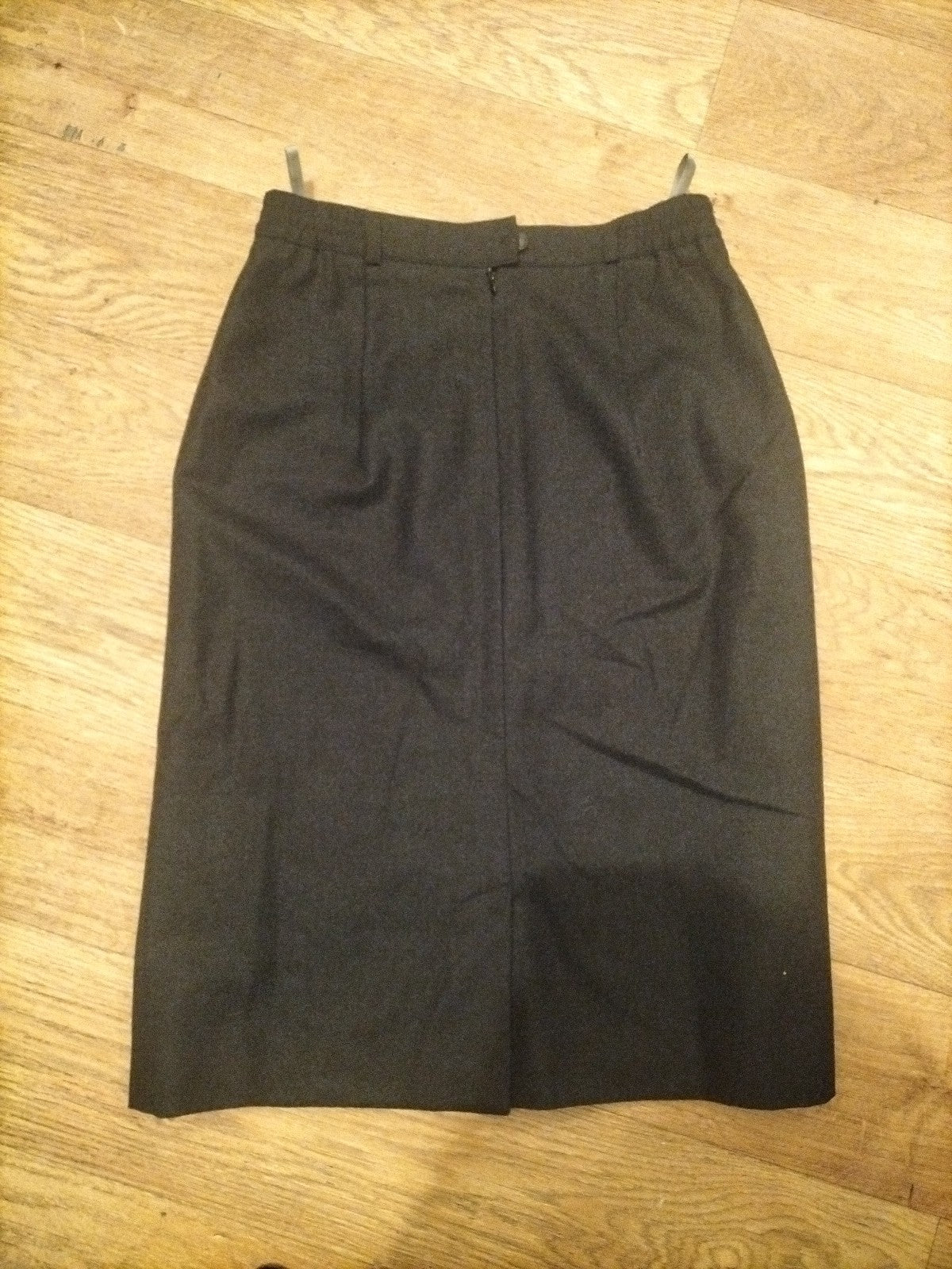 Ladies C&A Size 12S Dark Grey Lined Skirt