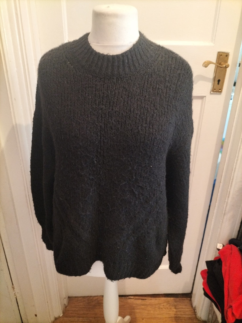 Ladies George Size Medium Black Super Soft Jumper Pullover