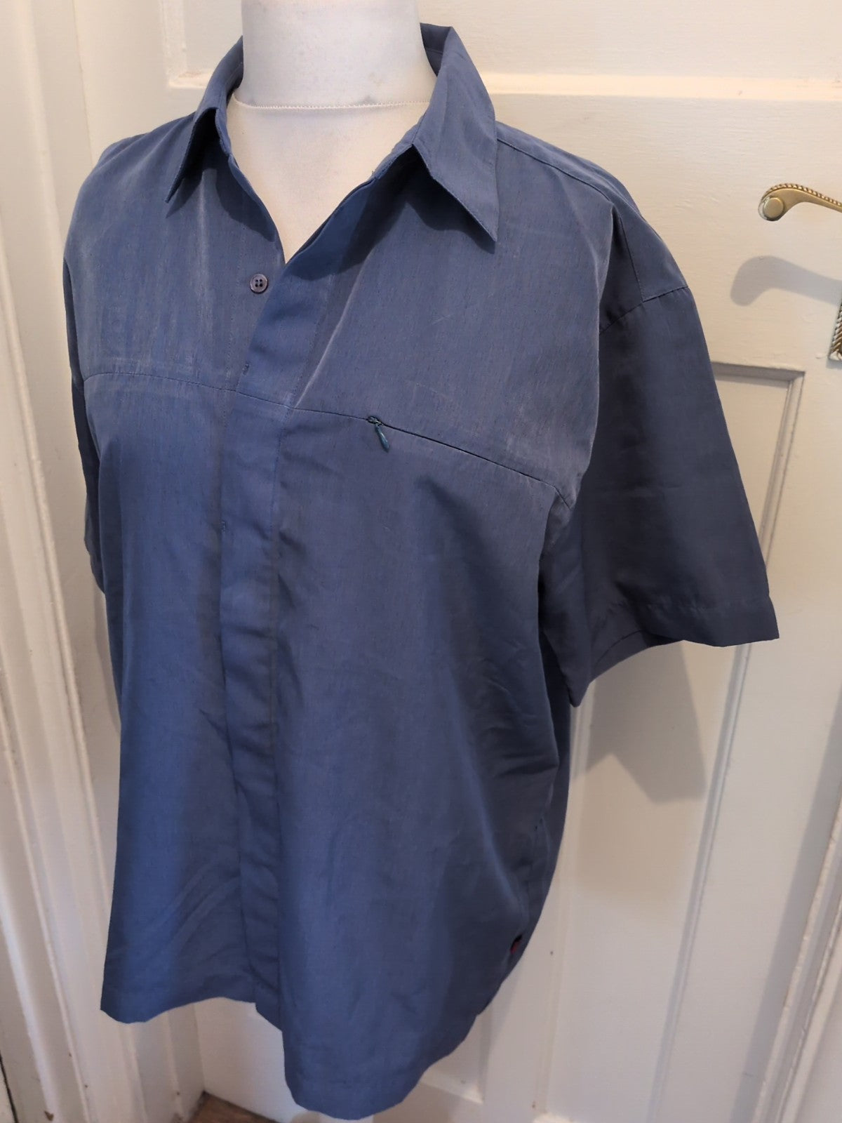 Petroleum Large Blue Short Sleeve Shirt