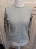 Marks And Spencer 12 Soft Blue Long Sleeve Blouse