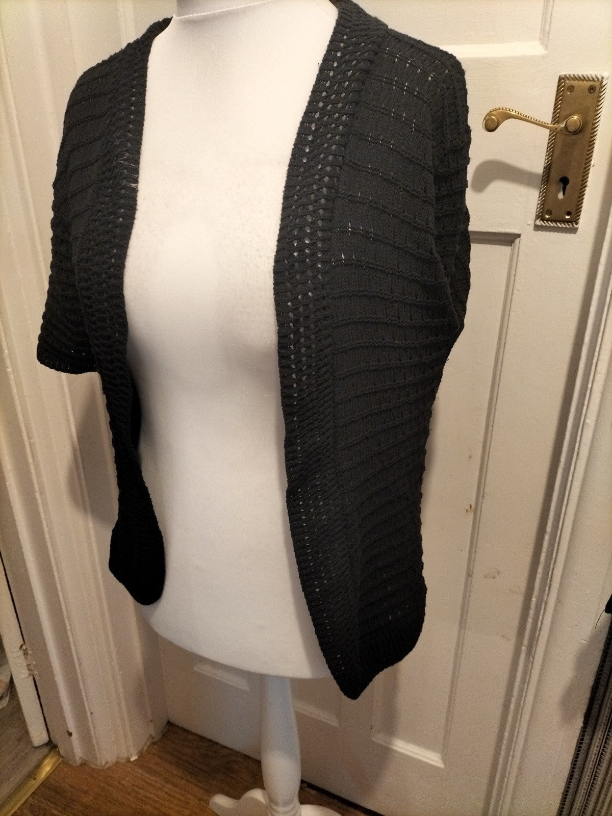 Ladies Smile Wish Size Xl Black Cardigan