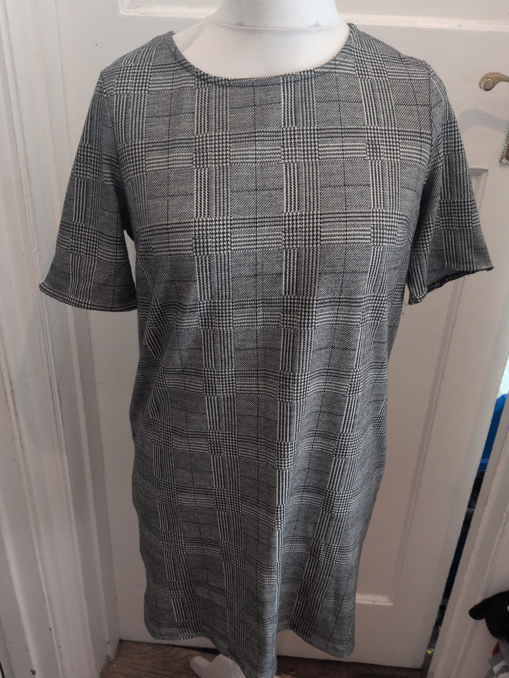 Tu 12 Checked Short Sleeve Dress