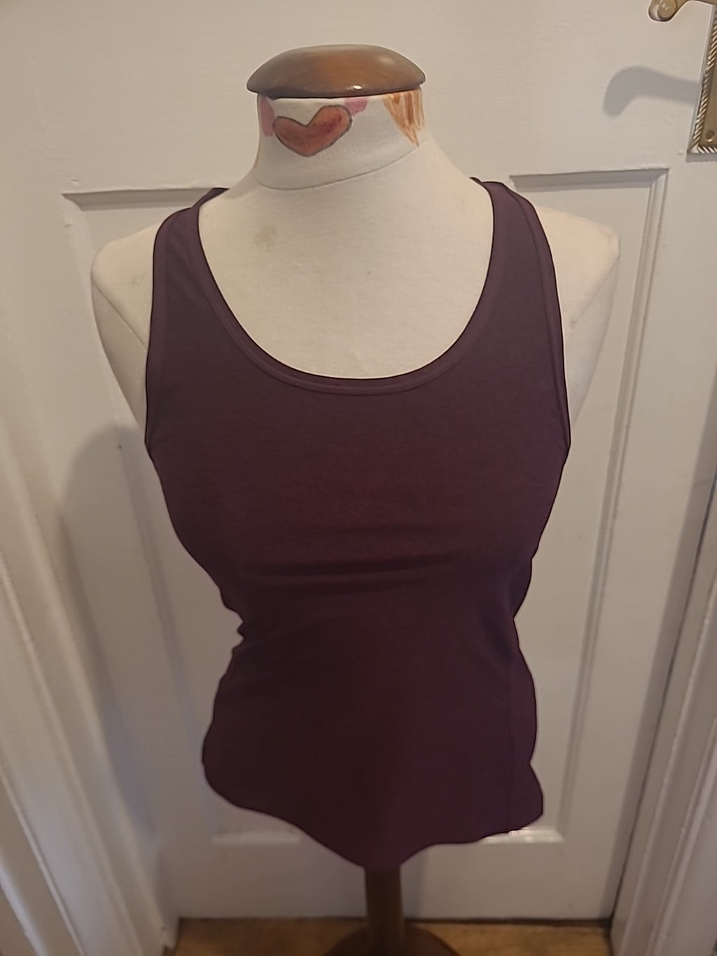 Mens H&M Size Small Burgundy Purple Vest Tank Top