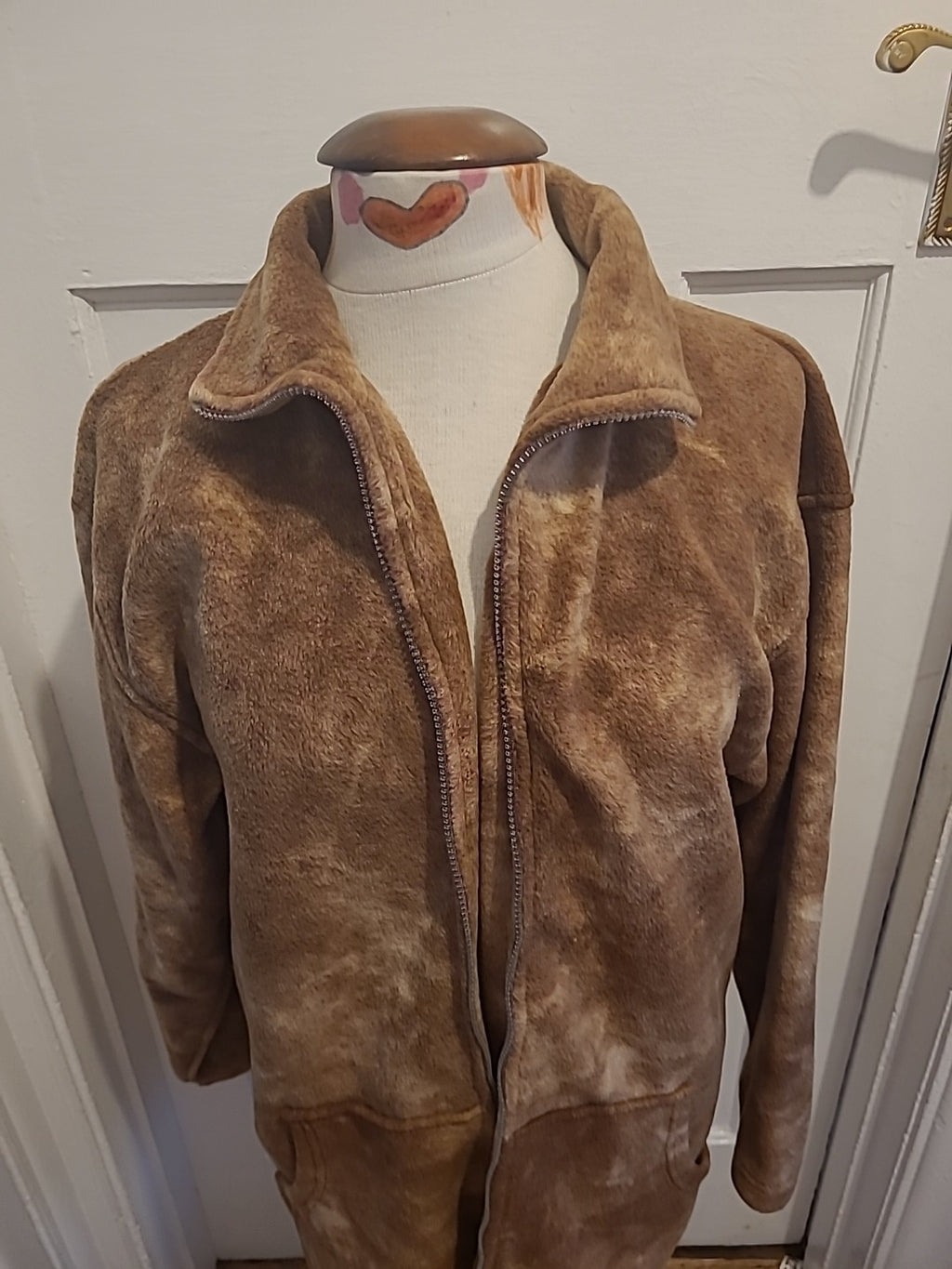 Ladies Sportiva Size Large Light Brown Zip Through Jacket