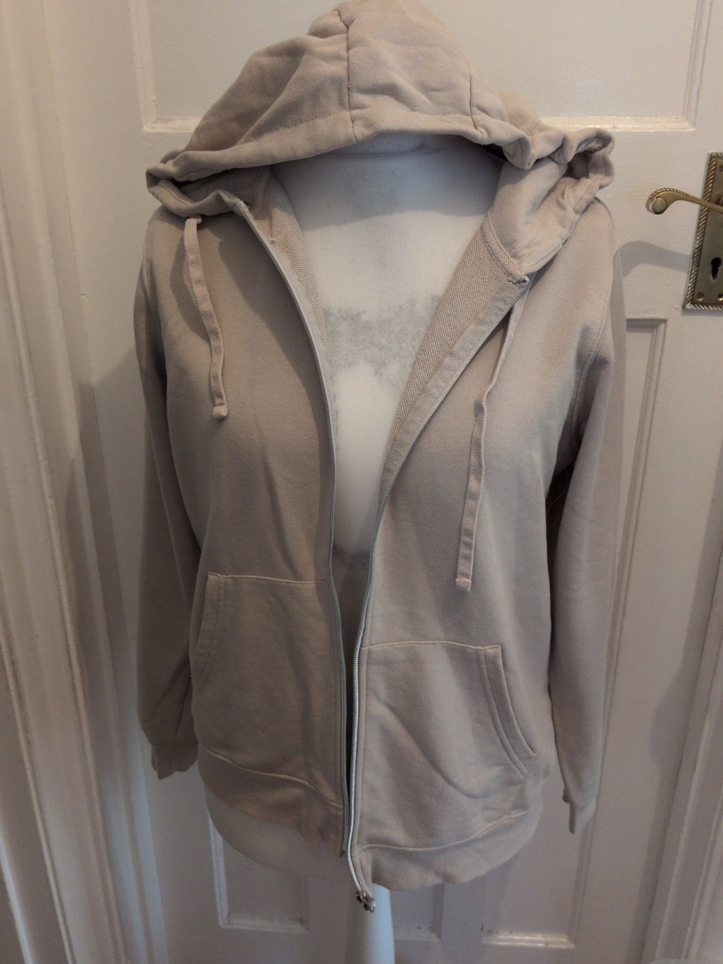 Primark 14-16 Pale Beige Full Zip Hoodie